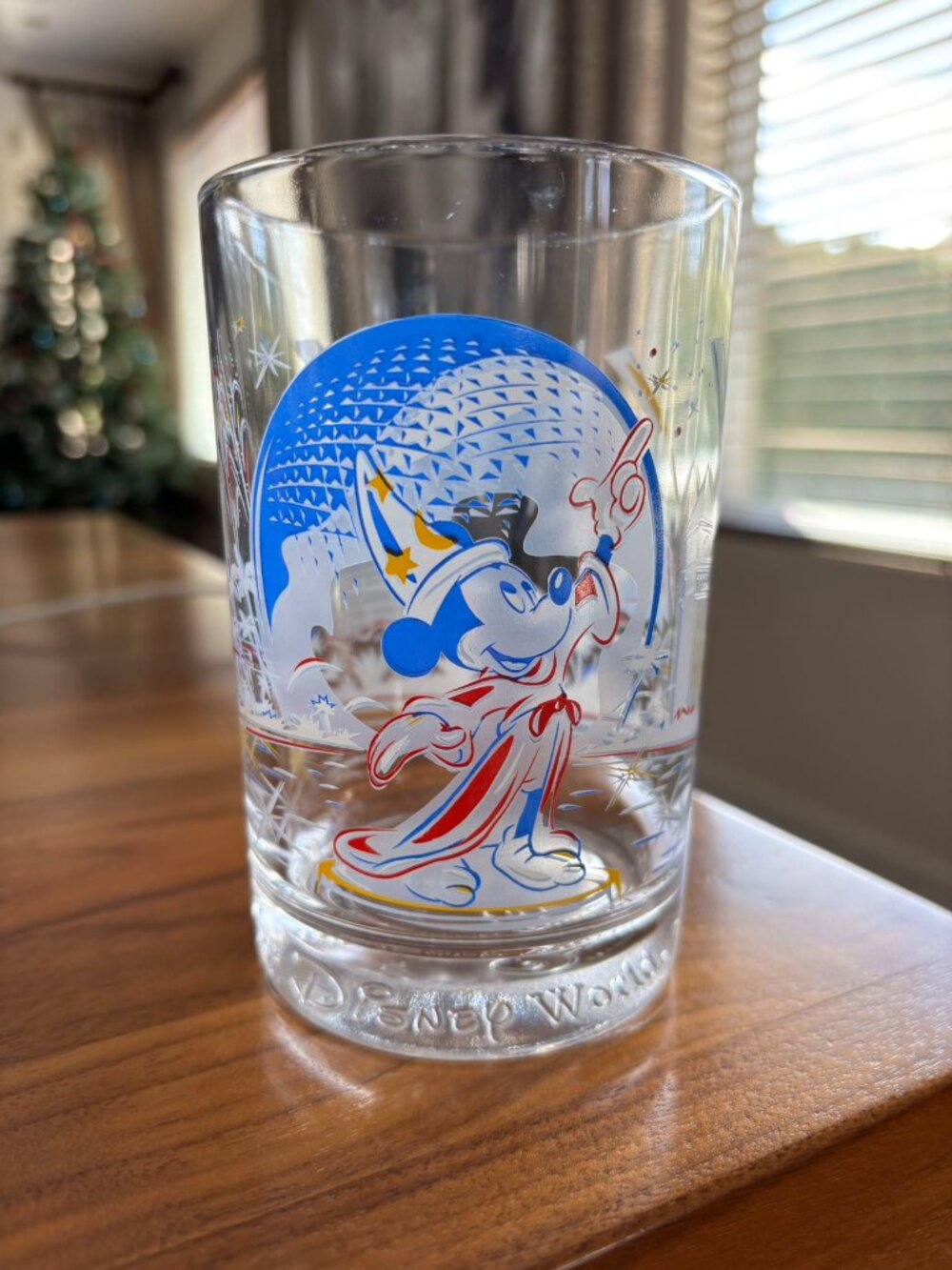 Vintage Walt Disney World Epcot 25th Remember the Magic Collectors Glass Cup